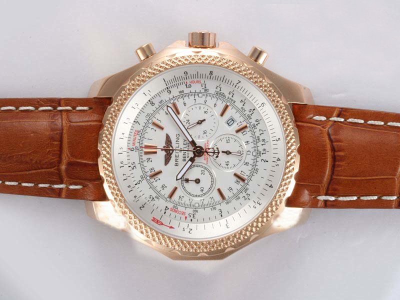 Breitling Bentley Motors K2536212/G555-755P White Dial Quartz Chronograph Round Watch watches