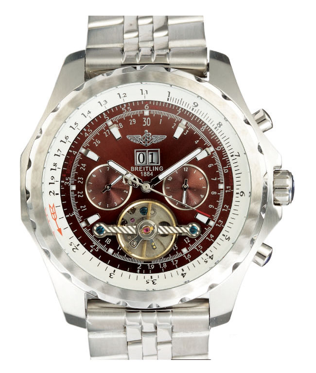 Breitling Bentley Motors Mulliner Tourbillon A25363 Mens 48.7mm Stainless Steel Case Watch watches