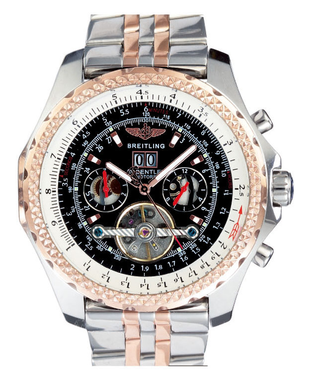 Breitling Bentley Motors Mulliner Tourbillon A25363 Rose Gold Case 48.7mm Watch watches