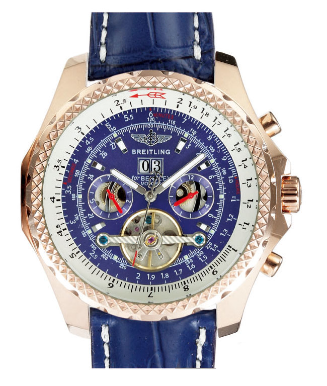 Breitling Bentley Motors Mulliner Tourbillon A4436212/B728-1CD Blue Dial Round Watch watches