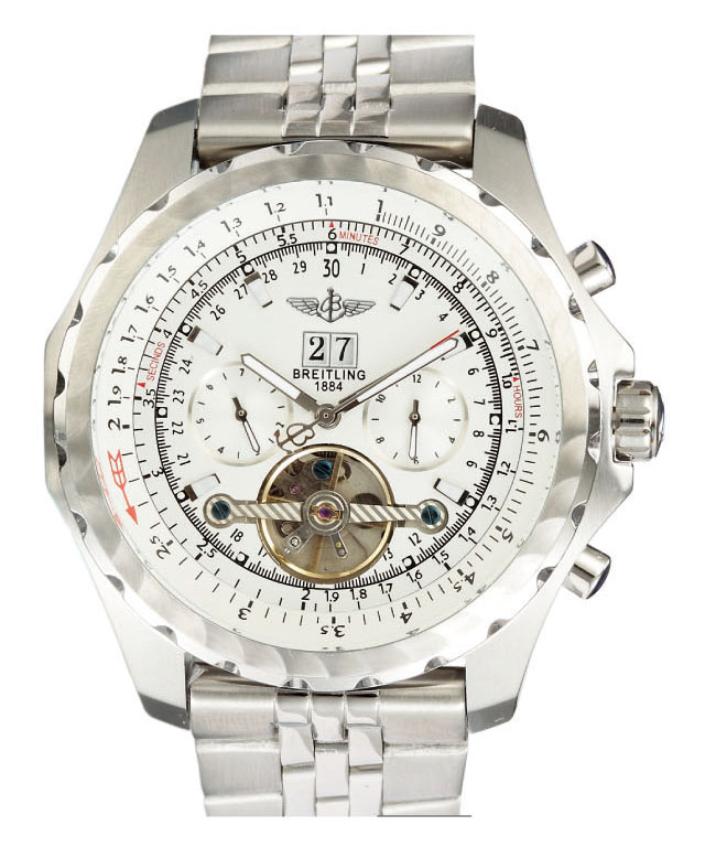 Breitling Bentley Motors Mulliner Tourbillon A4436412/G679 White Dial Round Automatic Watch watches