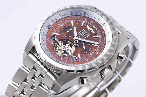Breitling Bentley Motors Mulliner Tourbillon Beige Dial Automatic coffee Dial Watch watches