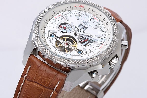Breitling Bentley Motors Mulliner Tourbillon Beige Dial Round Stainless Steel Case Mens Watch watches