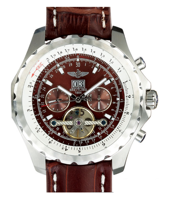 Breitling Bentley Motors Mulliner Tourbillon j18841 Mens Round Stainless Steel Case Watch watches