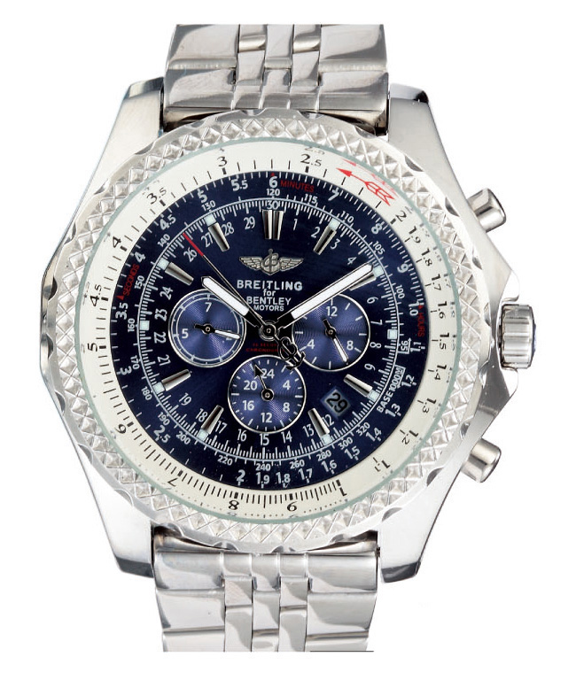 Breitling Bentley Motors T A2536212/C618 Blue Dial Stainless Steel Case 48.7mm Watch watches