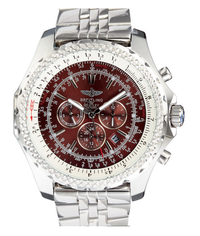 Breitling Bentley Motors T A2536212/Q565 48.7mm Stainless Steel Case Brown Dial Watch watches