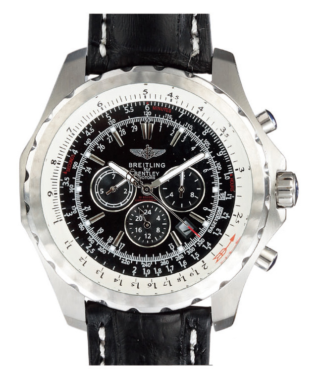 Breitling Bentley Motors T A25363 Black Dial Automatic 48.7mm Watch watches