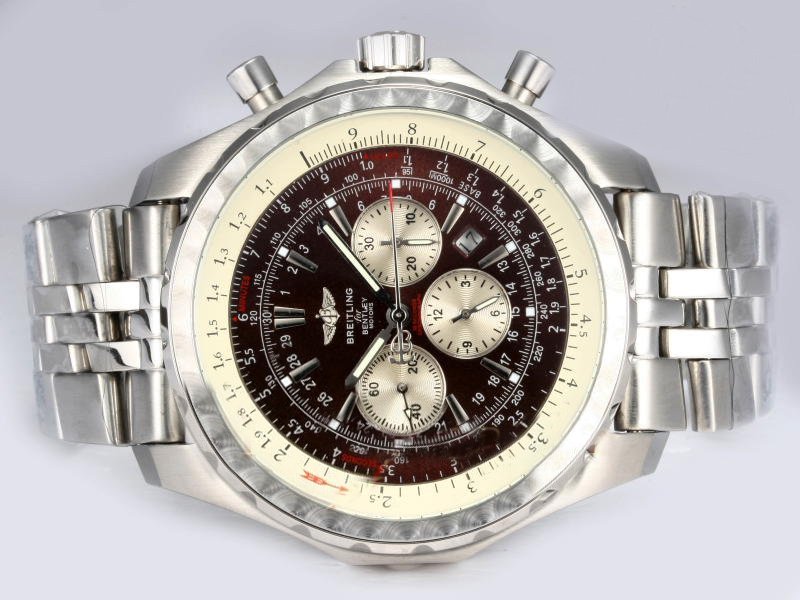 Breitling Bentley Motors T A25363 Brown Dial Round Automatic Watch watches