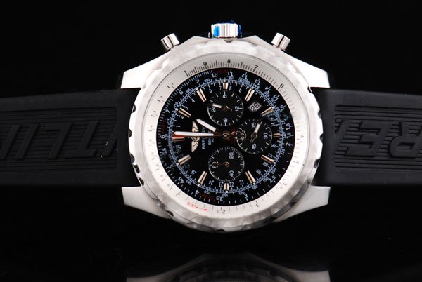 Breitling Bentley Motors T A25363 Stainless Steel Case Black Dial Watch watches