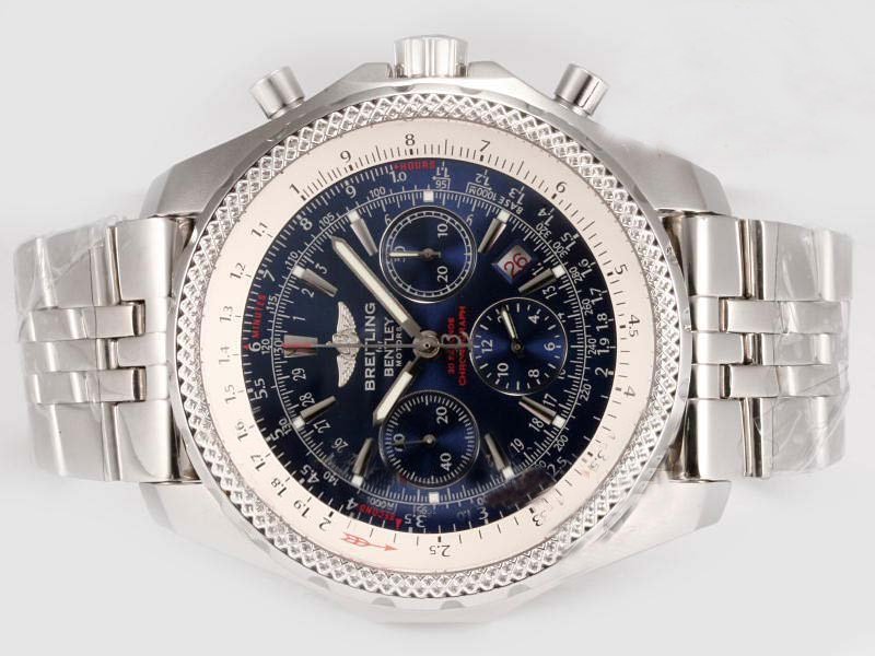 Breitling Bentley Motors T A25363 White Stainless Steel Strap Mens Round Watch watches