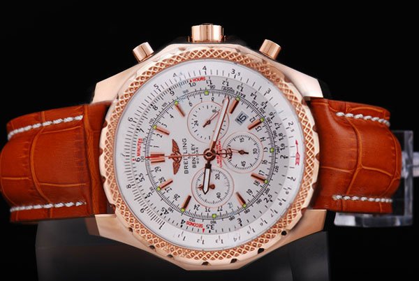 Breitling Bentley Motors T A2536313/Q522 Brown Ostrich Leather Strap 49mm Watch watches