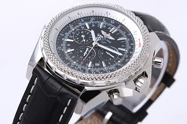 Breitling Bentley Motors T A2536313 Stainless Steel Case 49mm Black Dial Watch watches