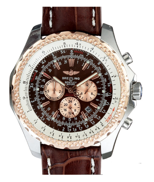 Breitling Bentley Motors T A4436212/Q504-2LD Round Automatic Brown Dial Watch watches