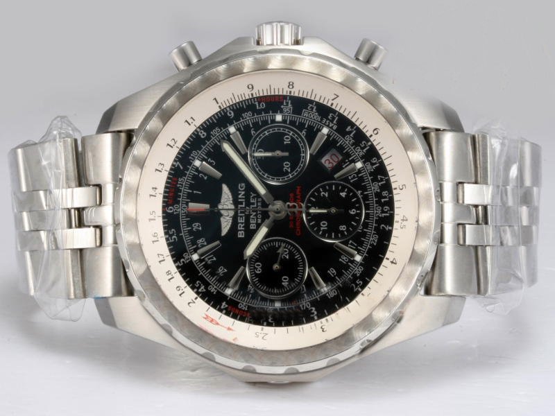 Breitling Bentley Motors T Black Dial Black Dial Automatic 49mm Watch watches