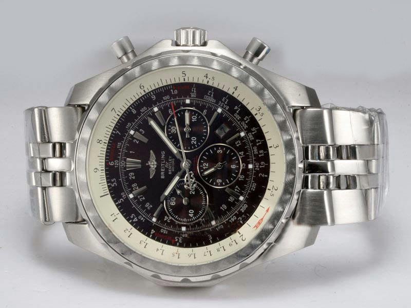 Breitling Bentley Motors T Black Dial Mens Automatic 49mm Watch watches