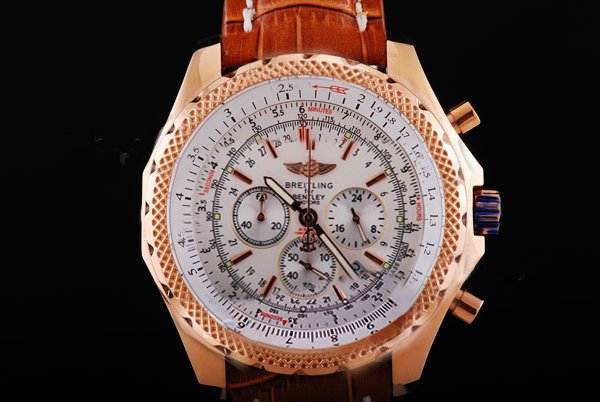 Breitling Bentley Motors T Black Dial Round Quartz Chronograph Watch watches