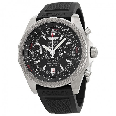 Breitling Bentley Motors T Chronograph Black Dial Bentley II Rubber Men's Watch A253652D-BC59BKRD watches