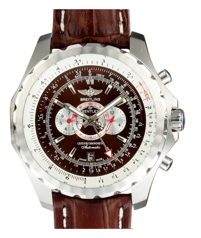 Breitling Bentley Supersports A2636416/BB64-1RD Automatic Stainless Steel Bezel Brown Dial Watch watches