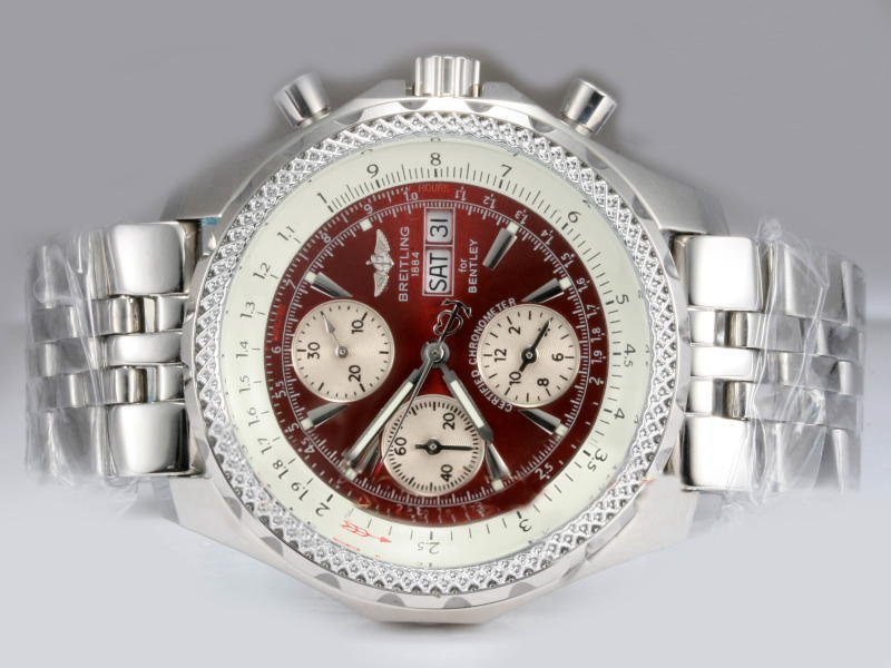Breitling Chrono Avenger A13362 Automatic Stainless Steel Bezel Red Dial Watch watches