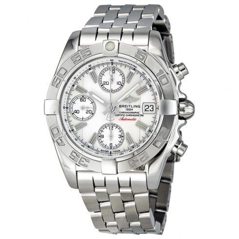 Breitling Chrono Galactic Silver Dial Men's Watch A13358L2-A683SS watches