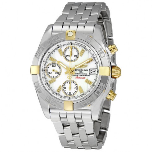 Breitling Chrono Galactic White Dial Chronograph Stainless Steel Men's Watch B13358L2-A700SS watches
