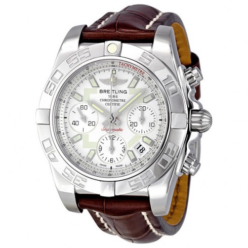 Breitling Chronomat 41 Automatic Chronograph Silver Dial Men's Watch AB014012-G711BRCT watches