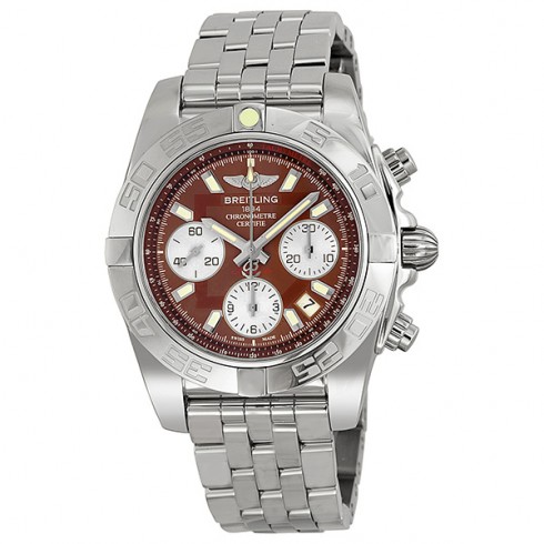 Breitling Chronomat 41 Brown Dial Stainless Steel Men's Watch AB014012-Q583SS watches