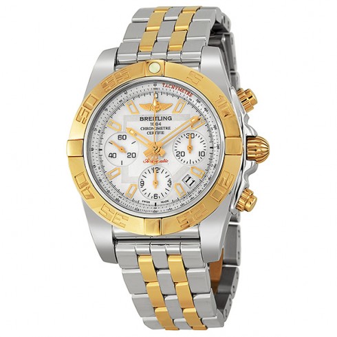 Breitling Chronomat 41 Mother of Pearl Dial Stainless Steel and Rose Gold Men's Watch CB0140Y2/A743 watches