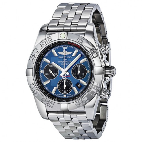 Breitling Chronomat 44 Automatic Chronograph Blue Dial Men's Watch AB011012-C789 watches
