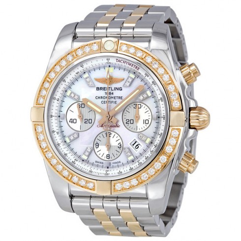 Breitling Chronomat 44 Automatic Chronograph Diamond Men's Watch CB011053-A698TT watches