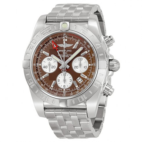 Breitling Chronomat 44 Chronograph Brown Dial Stainless Steel Men's Watch AB042011-Q589SS watches