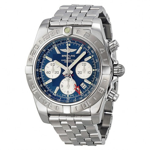 Breitling Chronomat 44 GMT Automatic Chronograph Blue Dial Men's Watch AB042011-C851SS watches