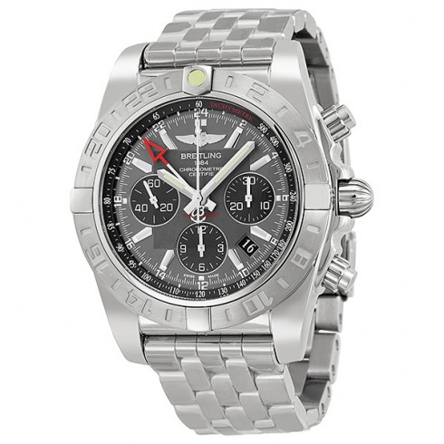 Replica Breitling Chronomat 44 Grey Dial Stainless Steel Men's Watch AB042011-F561SS Watch