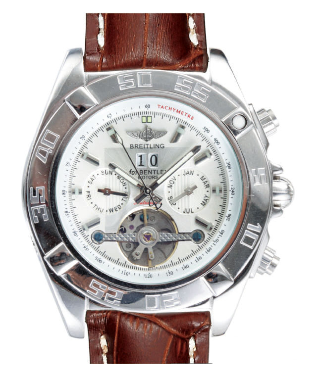 Breitling Chronomat B01 AB011011-G684BRCD Stainless Steel Case White Dial 43.5mm Watch watches