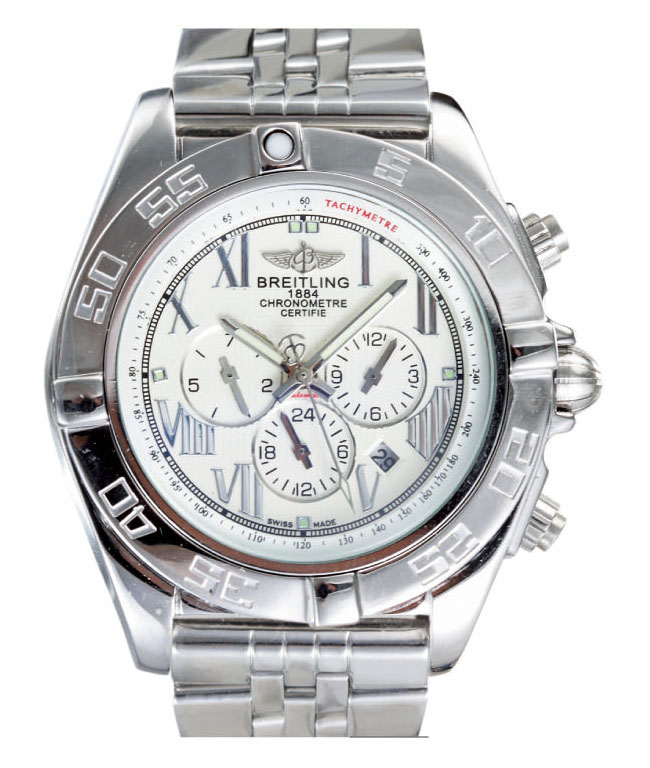 Breitling Chronomat B01 AB011012/A690-SS Automatic 43.5mm White Dial Watch watches