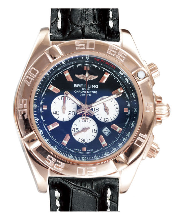 Breitling Chronomat B01 AB011012/C788 43.5mm Rose Gold Case Blue Dial Watch watches