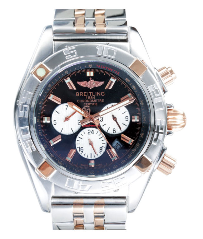 Breitling Chronomat B01 AB011012/C788-SS Silver Stainless Steel Strap 43.5mm Blue Dial Watch watches