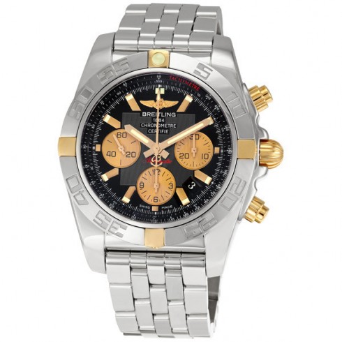 Breitling Chronomat B01 Black Dial Chronograph Men's Watch IB011012-B968SS watches