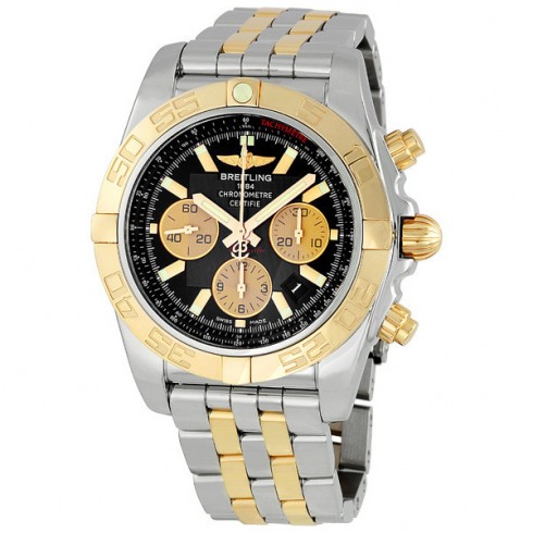 Breitling Chronomat B01 Black Dial Two Tone Men's Watch CB011012-B968TT watches