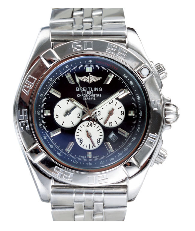 Breitling Chronomat B01 C.Steel 01 Mens Round Stainless Steel Case Watch watches