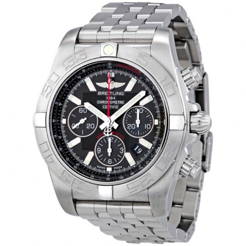 Breitling Chronomat B01 Flying Fish Black Dial Automatic Men's Watch AB011010-BB08SS watches