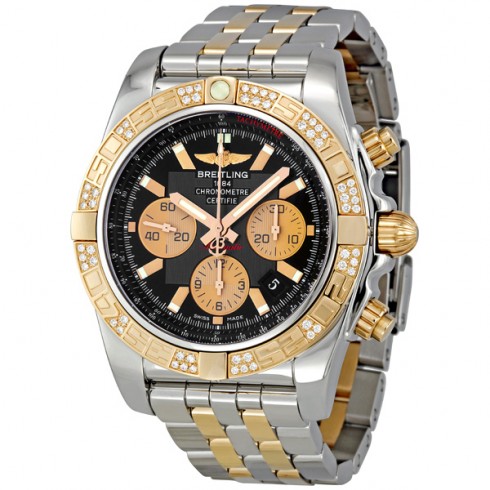 Breitling Chronomat Black Dial Automatic Two-tone Men's Watch CB0110AA/B968 watches