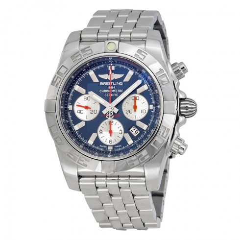 Breitling Chronomat Chronograph Blue Dial Stainless Steel Men's Watch AB01106A-C867SS watches