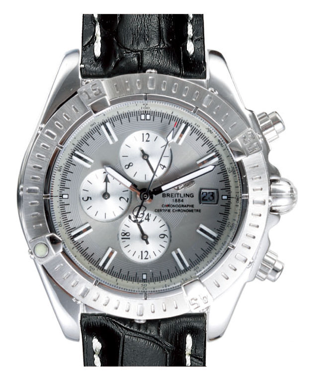 Breitling Chronomat Evolution A1335611/f517-1CD Stainless Steel Case Grey Dial 43.7mm Watch watches
