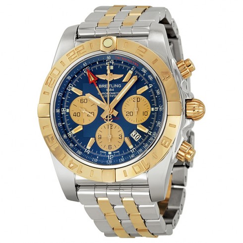 Breitling Chronomat GMT Automatic Chronograph Blue Dial Men's Watch CB042012-C858TT watches