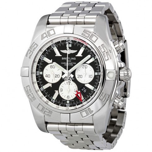 Breitling Chronomat GMT Black Dial Chronograph Automatic Men's Watch AB041012-BA69SS watches