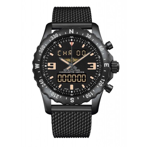 Breitling Chronospace Black PVD Stainless Steel Men's Watch M7836622-BD39SS watches