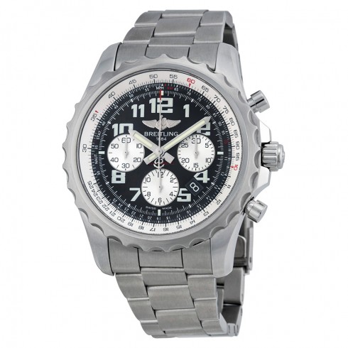 Breitling Chronospace Chronograph Automatic Black Dial Stainless Steel Men's Watch A2336035-BB97SS watches