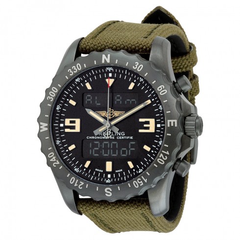 Breitling Chronospace Military Black Dial Quartz Men's Watch M7836622-BD39GRFT watches