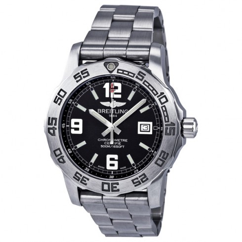 Breitling Colt 44 Black Dial Stainless Steel Men's Watch A7438710-BB50SS watches
